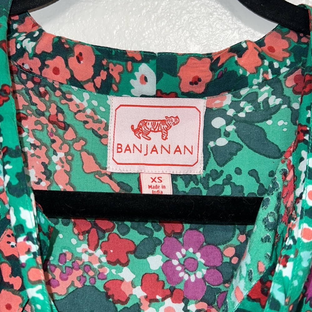 Banjanan Liberty Floral Tie Neck Mini Dress - Picture 11 of 11